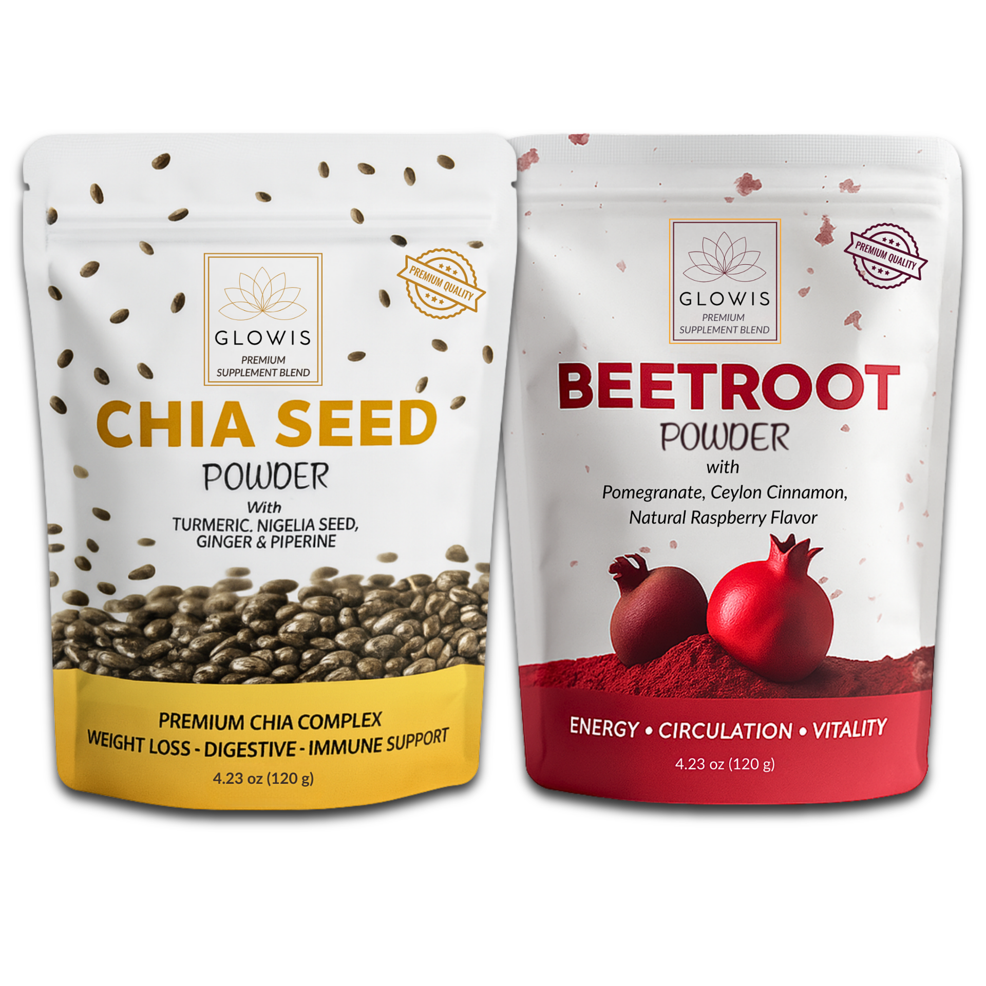 Bundle Set (Beetroot + Chia Seed) Powder