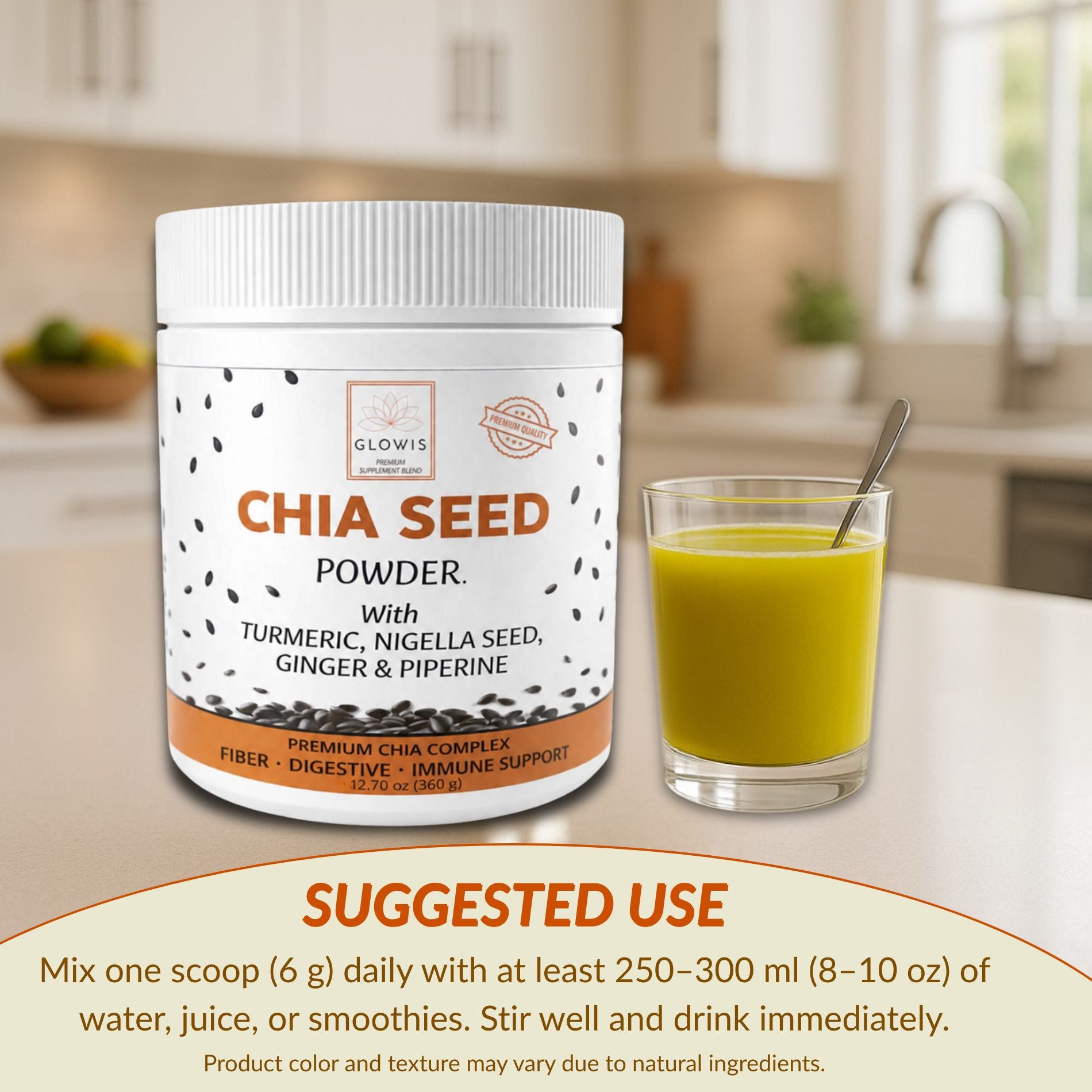 Chia Seed Powder 5-in-1 Superfood Blend | Chia, Turmeric, Black Seed & Ginger