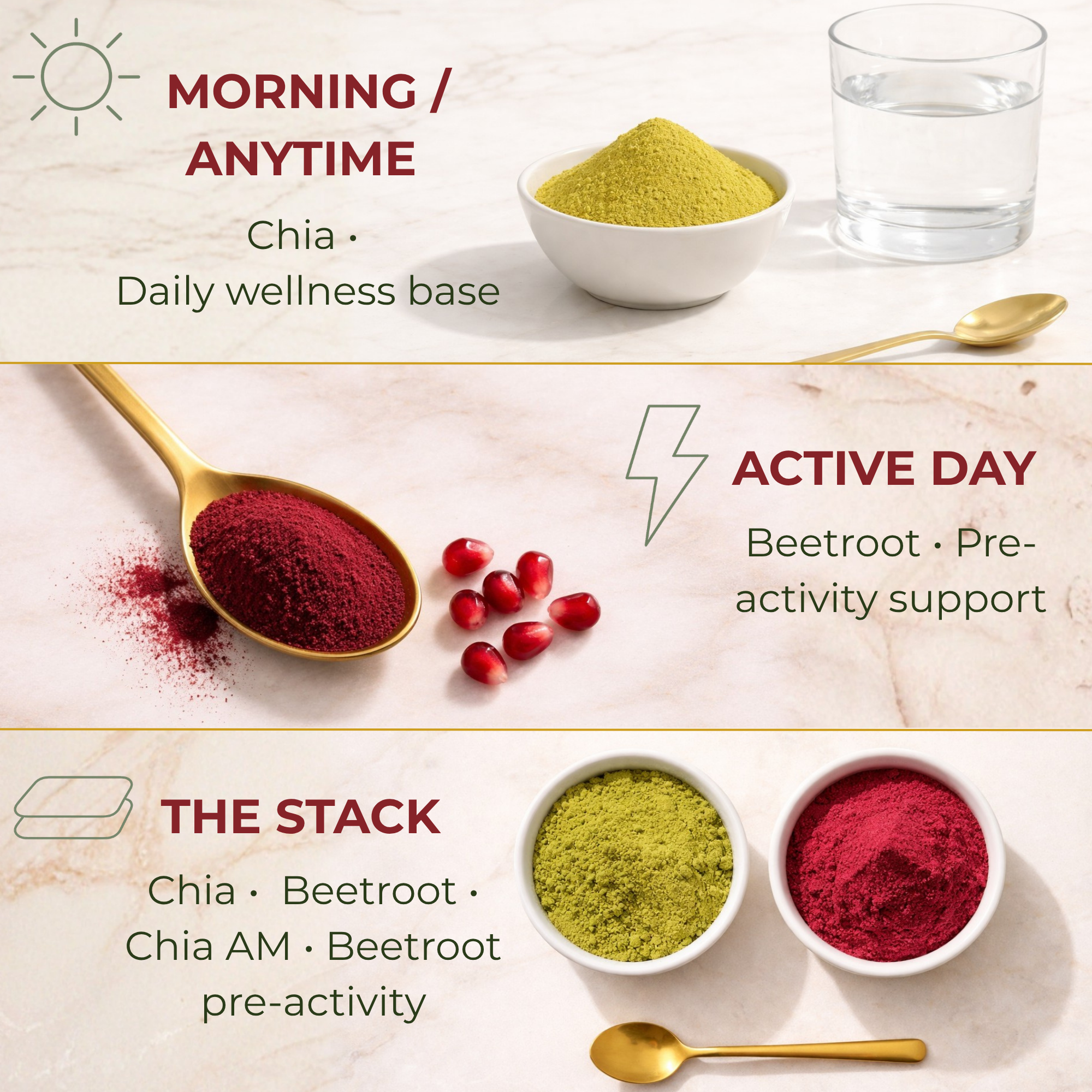 Bundle Set (Beetroot + Chia Seed) Powder