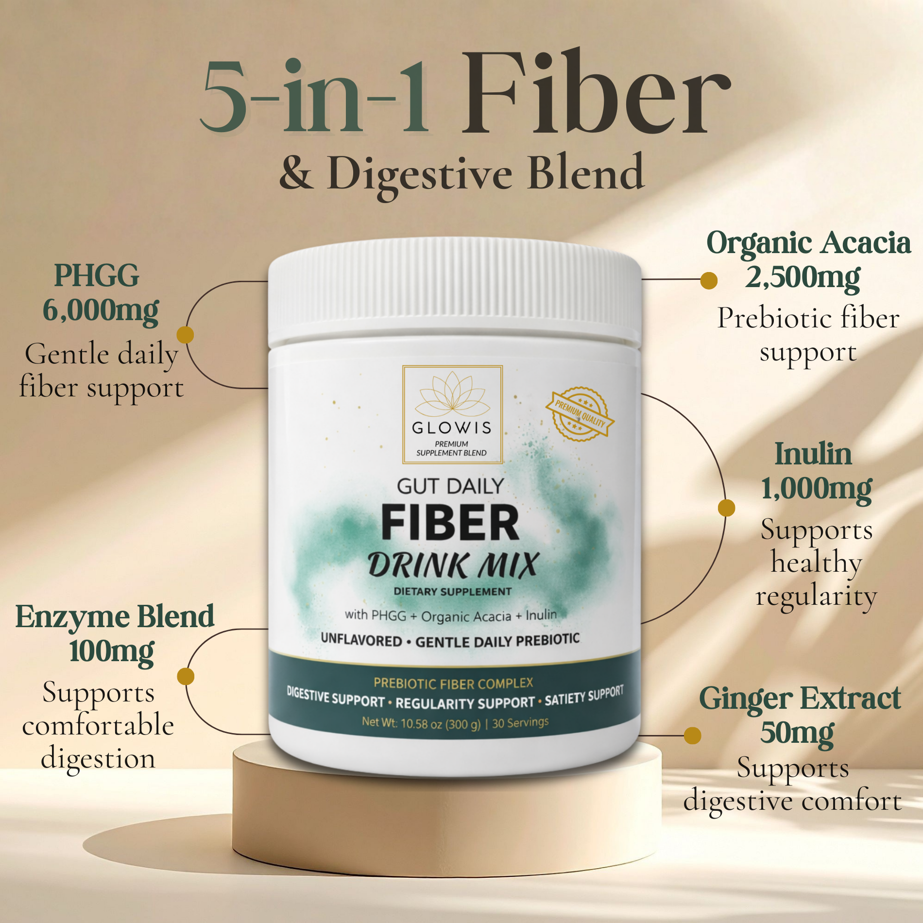 Gut Daily Fiber + Prebiotic
