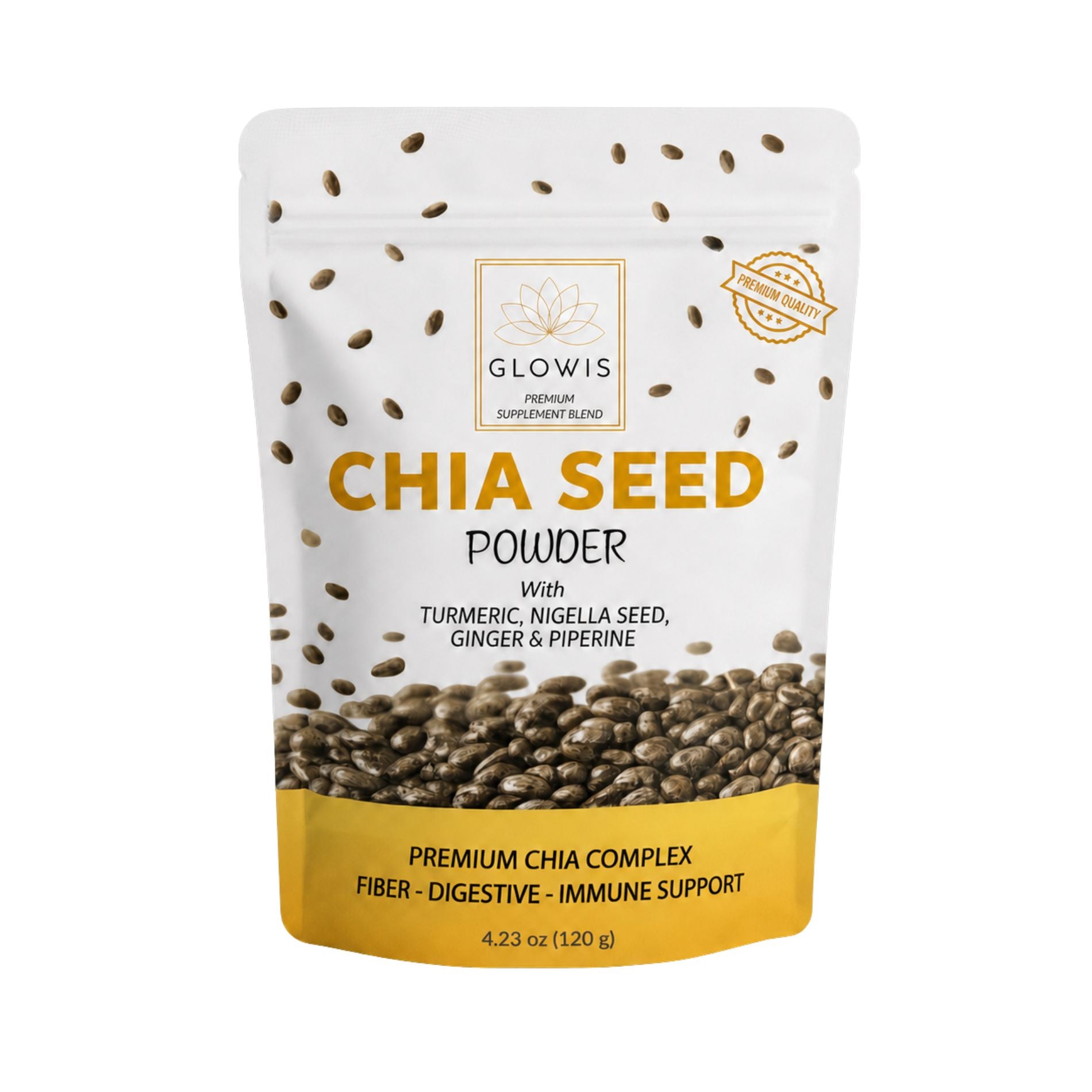 Chia Seed Powder 5-in-1 Superfood Blend | Chia, Turmeric, Black Seed & Ginger